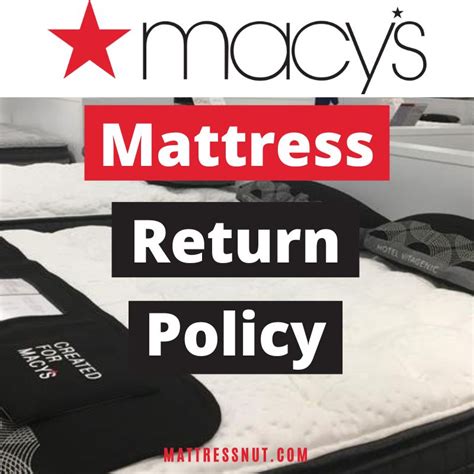 macy mattress return policy